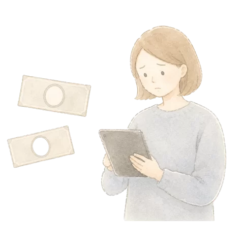 葬儀費用を抑えたい様子の女性